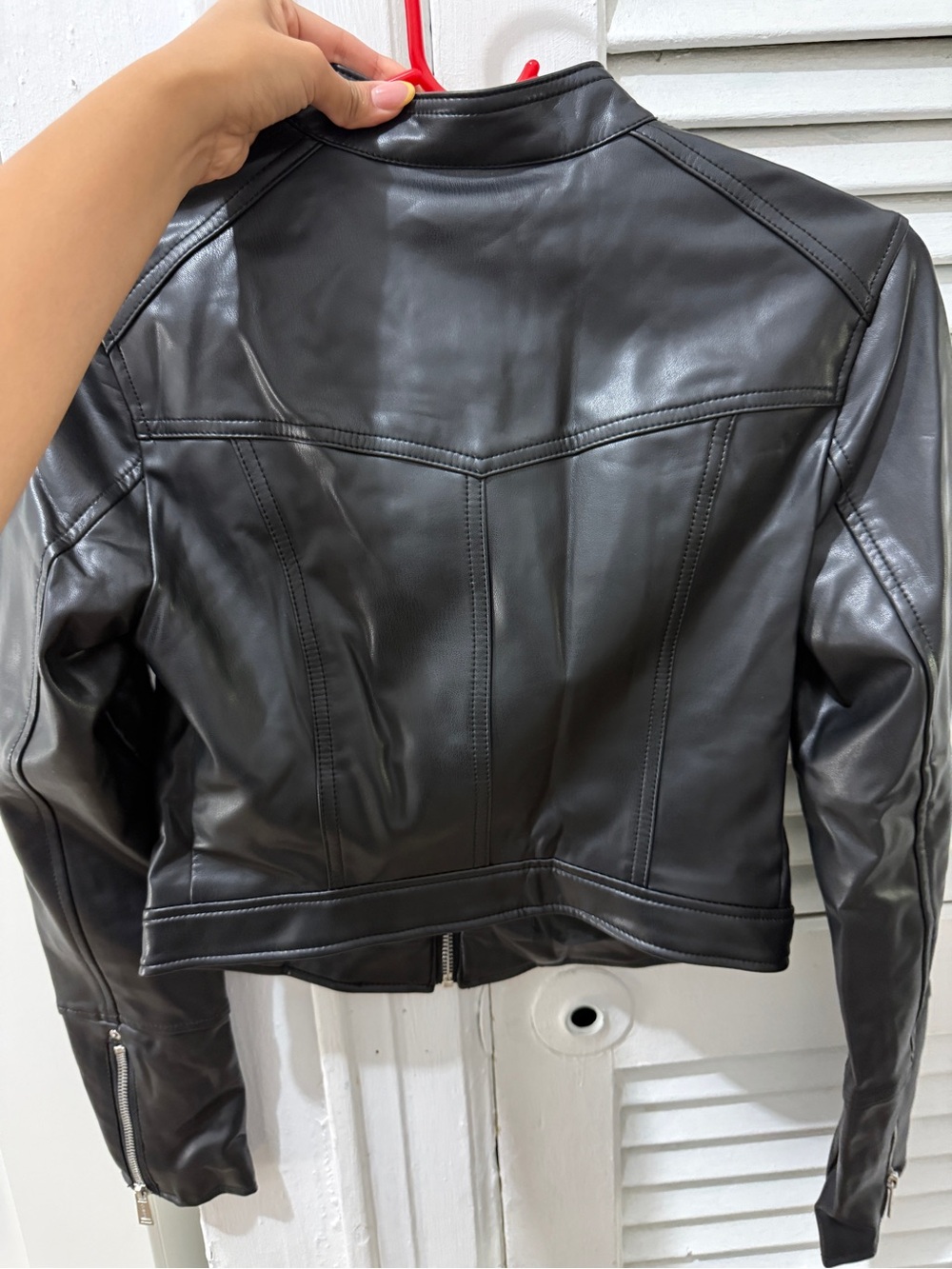 GUESS angled leather jacket - Picture 4 of 5